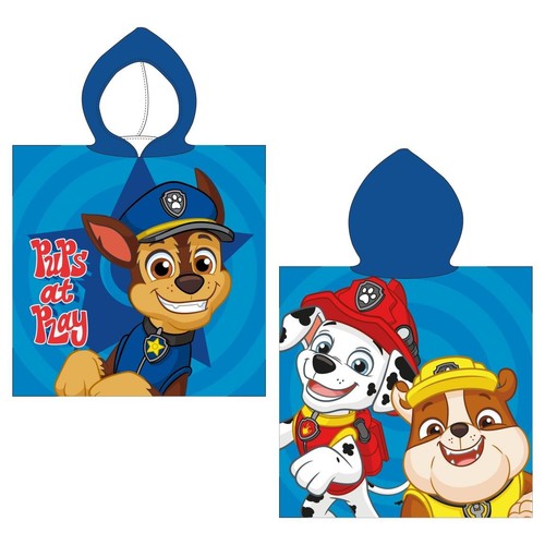 Poncho paw patrol accappatoio - paw,