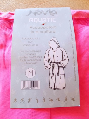 Accappatoio microfibra rosa